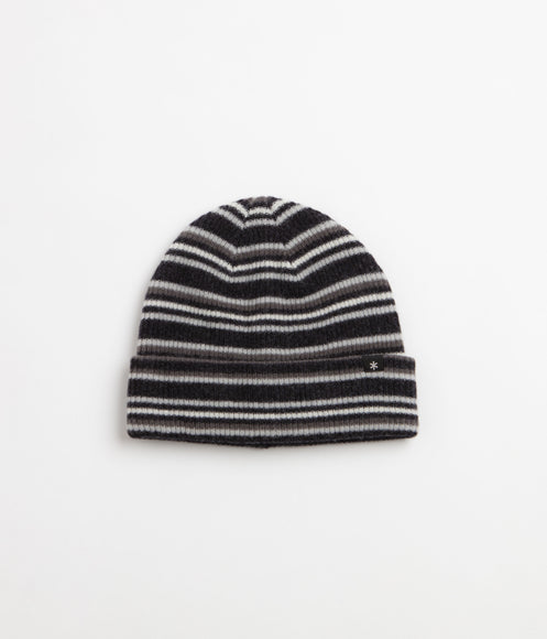 Snow Peak Multi Stripe Knit Beanie - Black