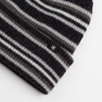Snow Peak Multi Stripe Knit Beanie - Black thumbnail
