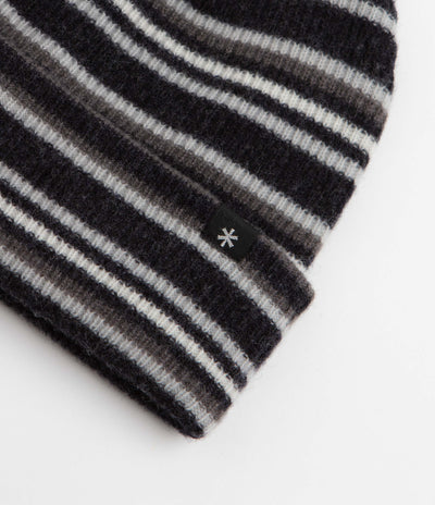 Snow Peak Multi Stripe Knit Beanie - Black