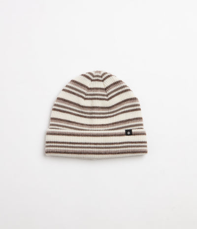 Snow Peak Multi Stripe Knit Beanie - Ivory