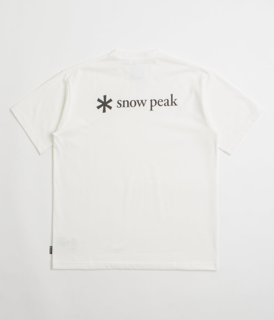 Snow Peak NSD Back Logo T-Shirt in Off White