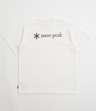 Snow Peak NSD Back Logo T-Shirt in Off White