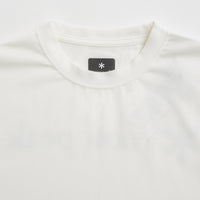 Snow Peak NSD Back Logo T-Shirt in Off White thumbnail