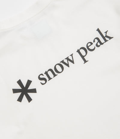 Snow Peak NSD Back Logo T-Shirt in Off White