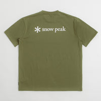Snow Peak NSD Back Logo T-Shirt in Olive thumbnail