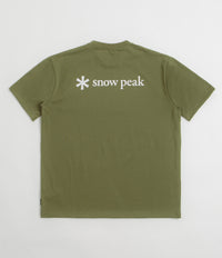 Snow Peak NSD Back Logo T-Shirt in Olive