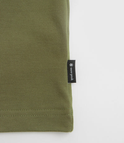 Snow Peak NSD Back Logo T-Shirt in Olive