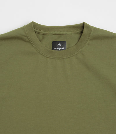 Snow Peak NSD Back Logo T-Shirt in Olive