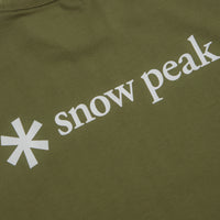Snow Peak NSD Back Logo T-Shirt in Olive thumbnail