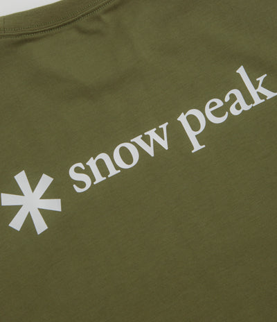 Snow Peak NSD Back Logo T-Shirt in Olive