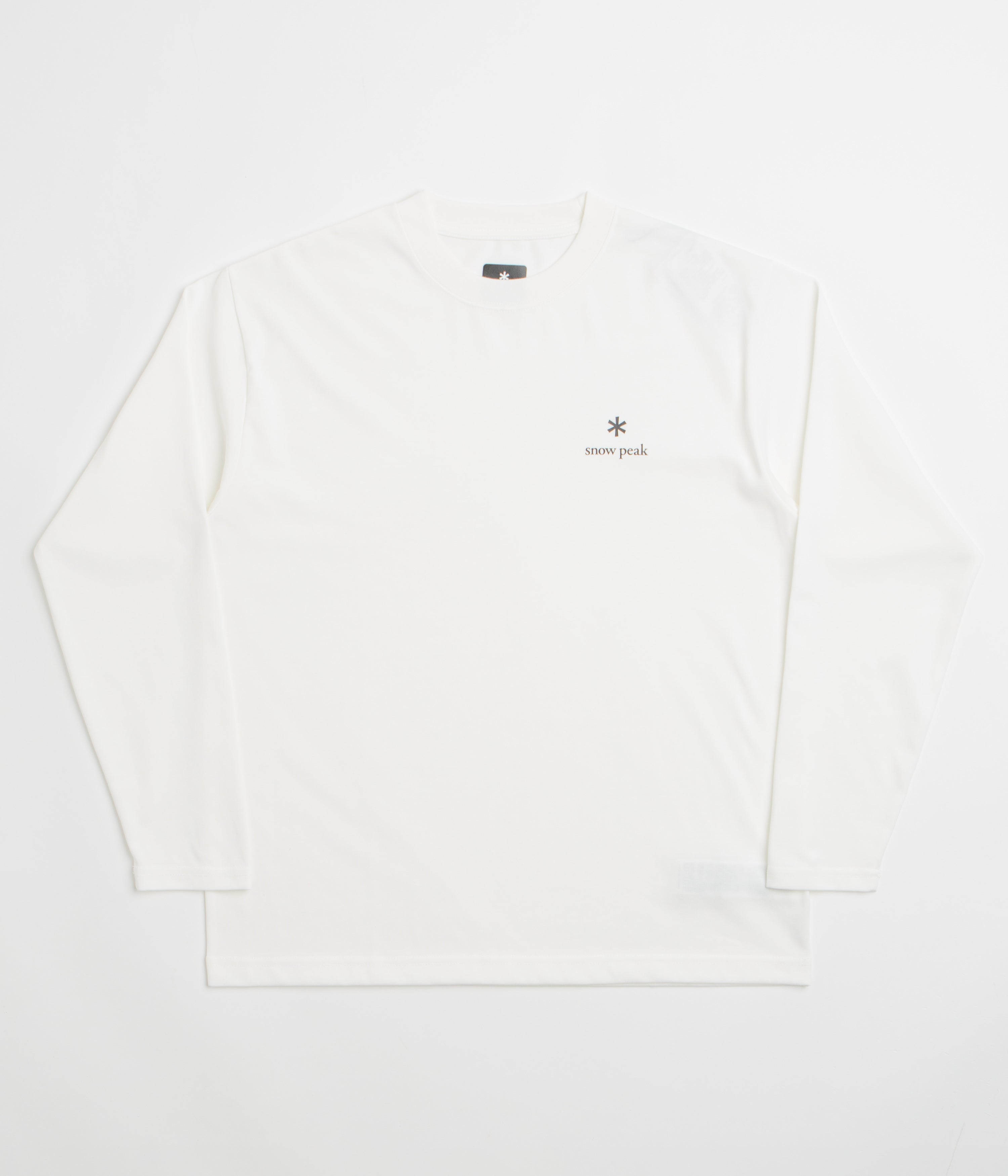 Snow Peak NSD Logo Long Sleeve T-Shirt - Off White