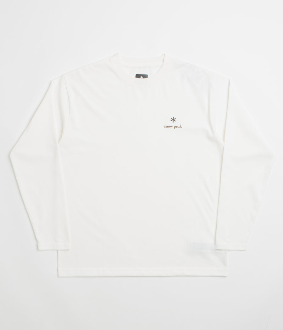 Snow Peak NSD Logo Long Sleeve T-Shirt - Off White