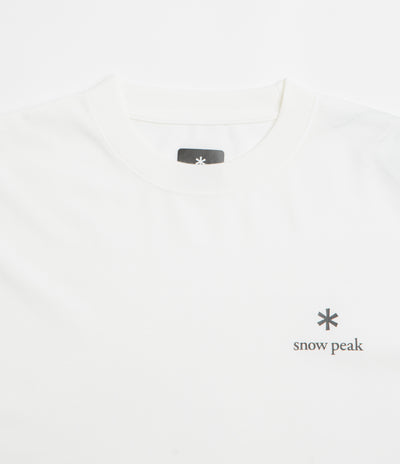 Snow Peak NSD Logo Long Sleeve T-Shirt - Off White