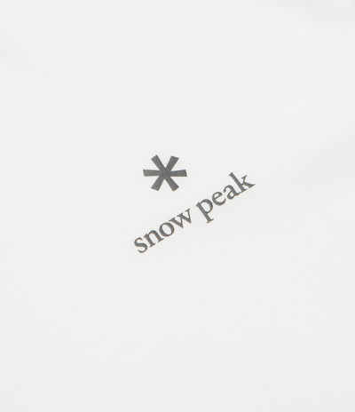 Snow Peak NSD Logo Long Sleeve T-Shirt - Off White