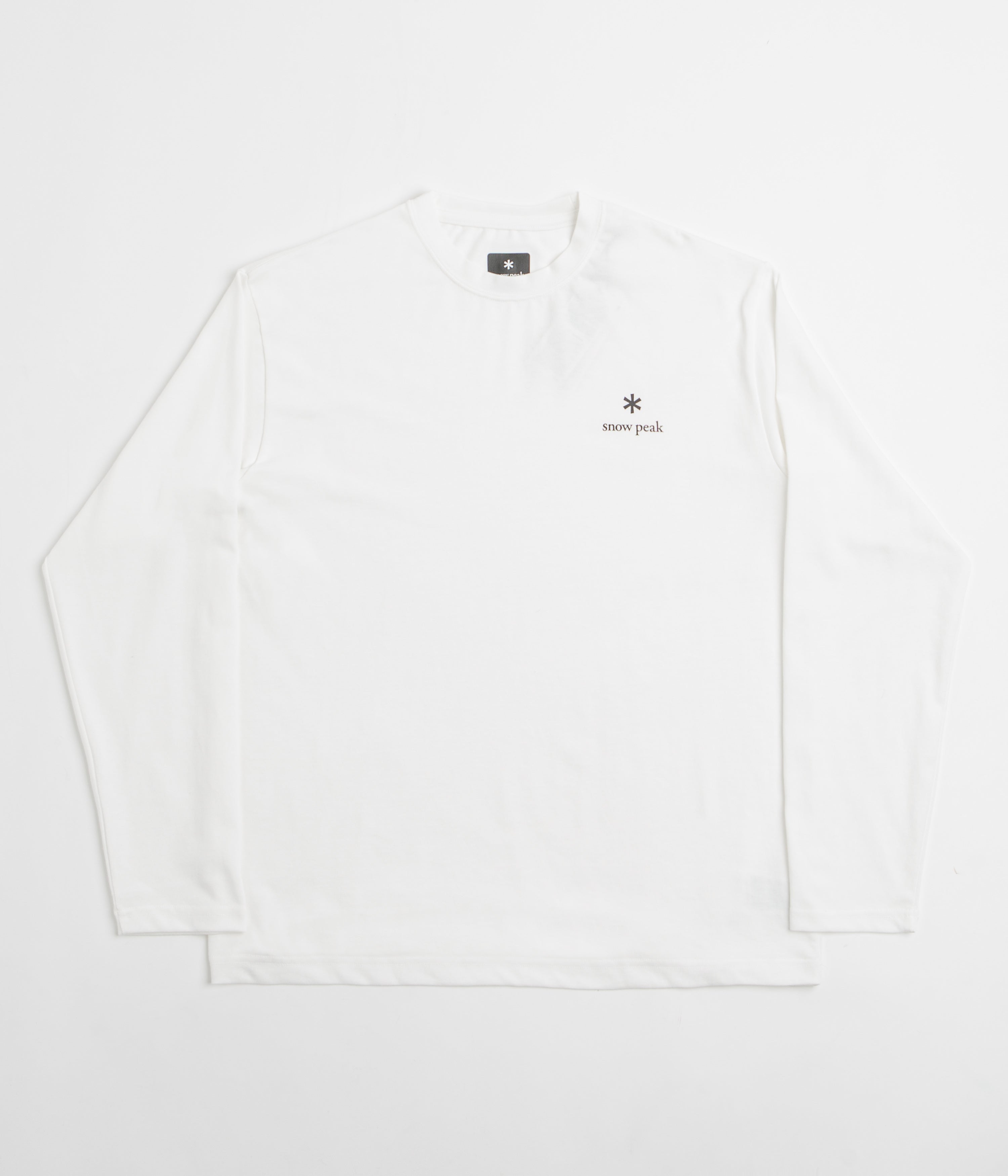 Snow Peak NSD Logo Long Sleeve T-Shirt in Off White