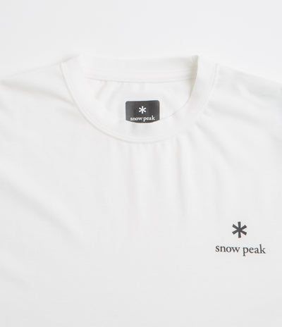 Snow Peak NSD Logo Long Sleeve T-Shirt in Off White