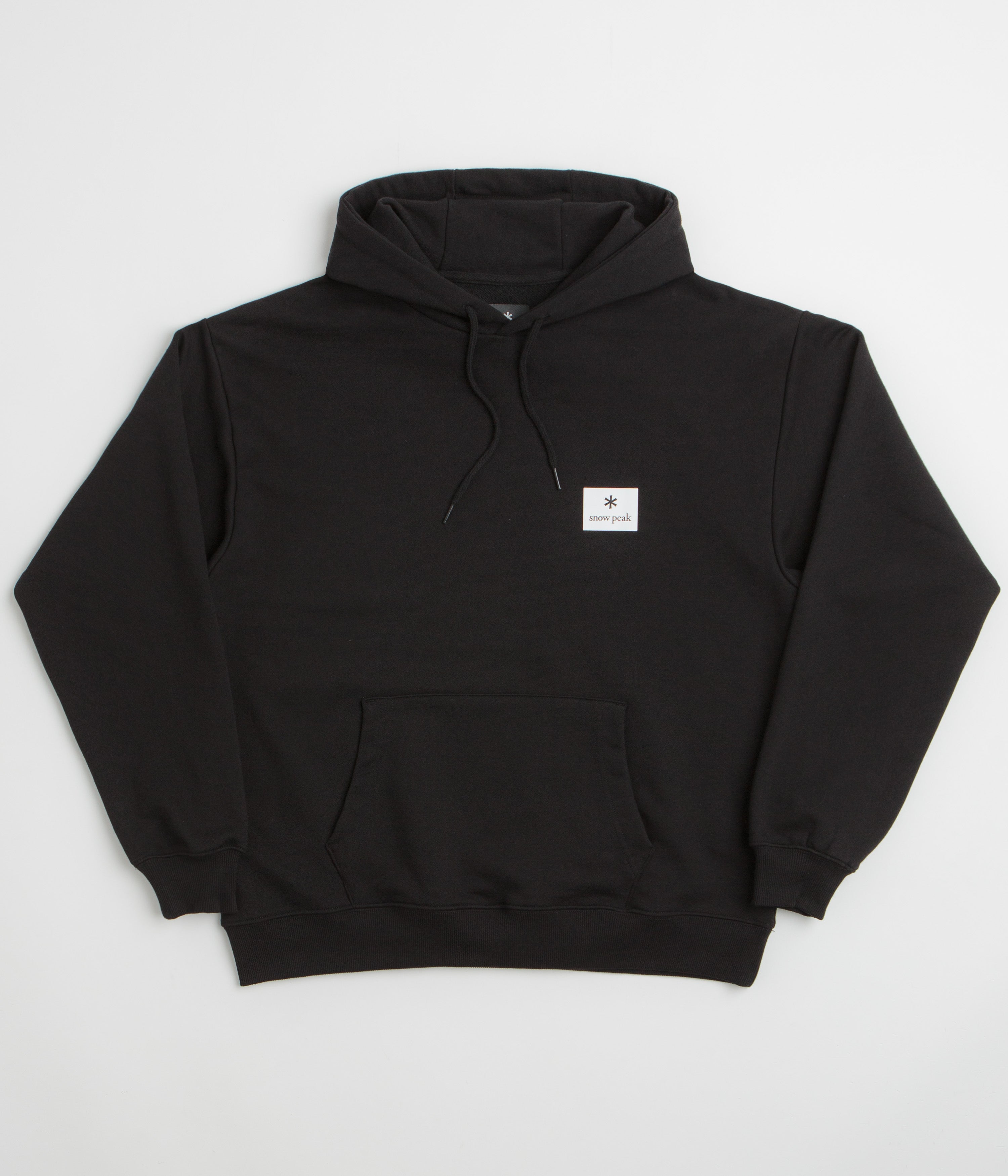 Snow Peak NSD Square Logo Hoodie - Black