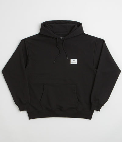 Snow Peak NSD Square Logo Hoodie in Black