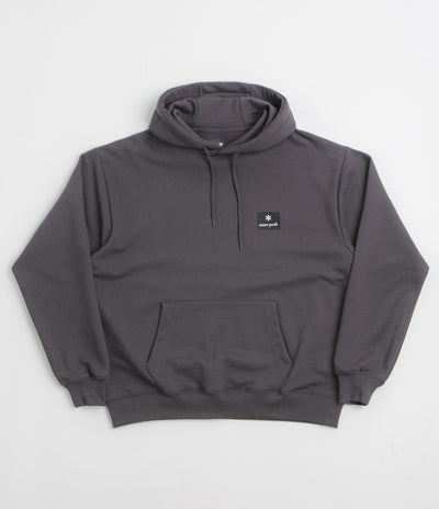 Snow Peak NSD Square Logo Hoodie in Charcoal