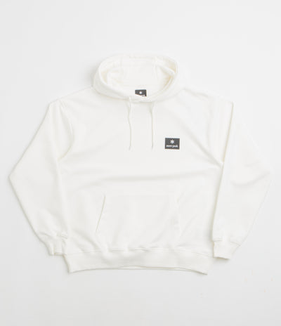 Snow Peak NSD Square Logo Hoodie in Off White