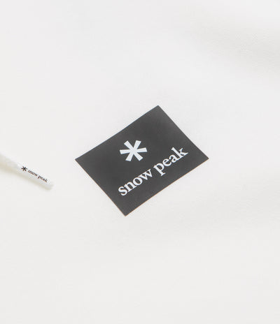 Snow Peak NSD Square Logo Hoodie in Off White