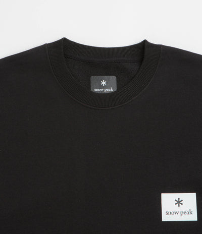 Snow Peak NSD Square Logo Sweatshirt - Black