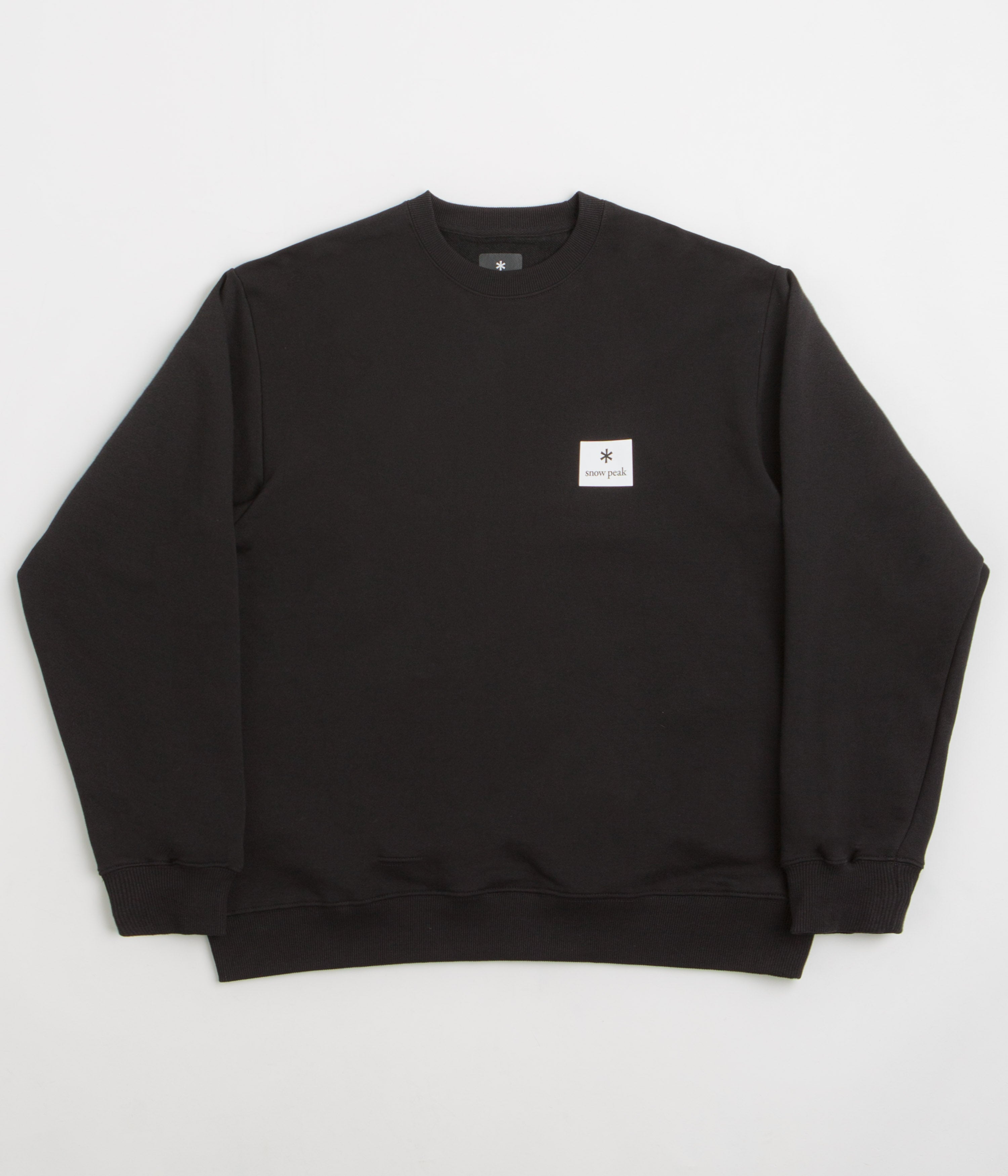Snow Peak NSD Square Logo Sweatshirt in Black