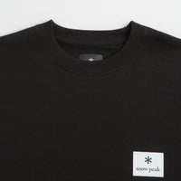 Snow Peak NSD Square Logo Sweatshirt in Black thumbnail