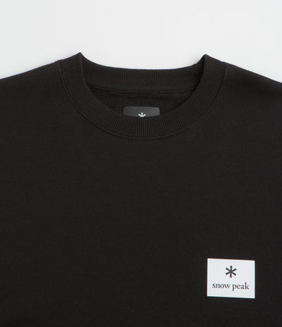 Snow Peak NSD Square Logo Sweatshirt in Black