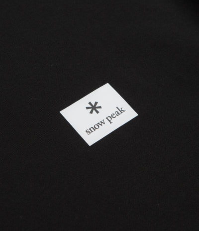 Snow Peak NSD Square Logo Sweatshirt in Black