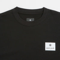 Snow Peak NSD Square Logo T-Shirt in Black thumbnail