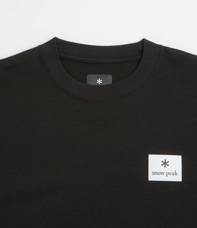 Snow Peak NSD Square Logo T-Shirt in Black