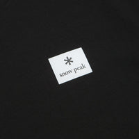 Snow Peak NSD Square Logo T-Shirt in Black thumbnail