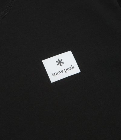 Snow Peak NSD Square Logo T-Shirt in Black