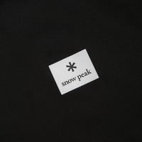 Snow Peak NSD Square Logo T-Shirt in Black thumbnail