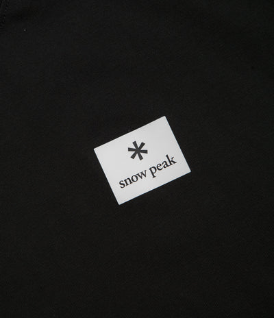 Snow Peak NSD Square Logo T-Shirt in Black