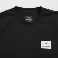 Snow Peak NSD Square Logo T-Shirt in Black thumbnail