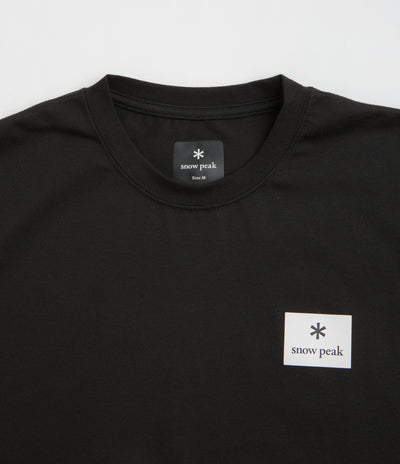Snow Peak NSD Square Logo T-Shirt in Black