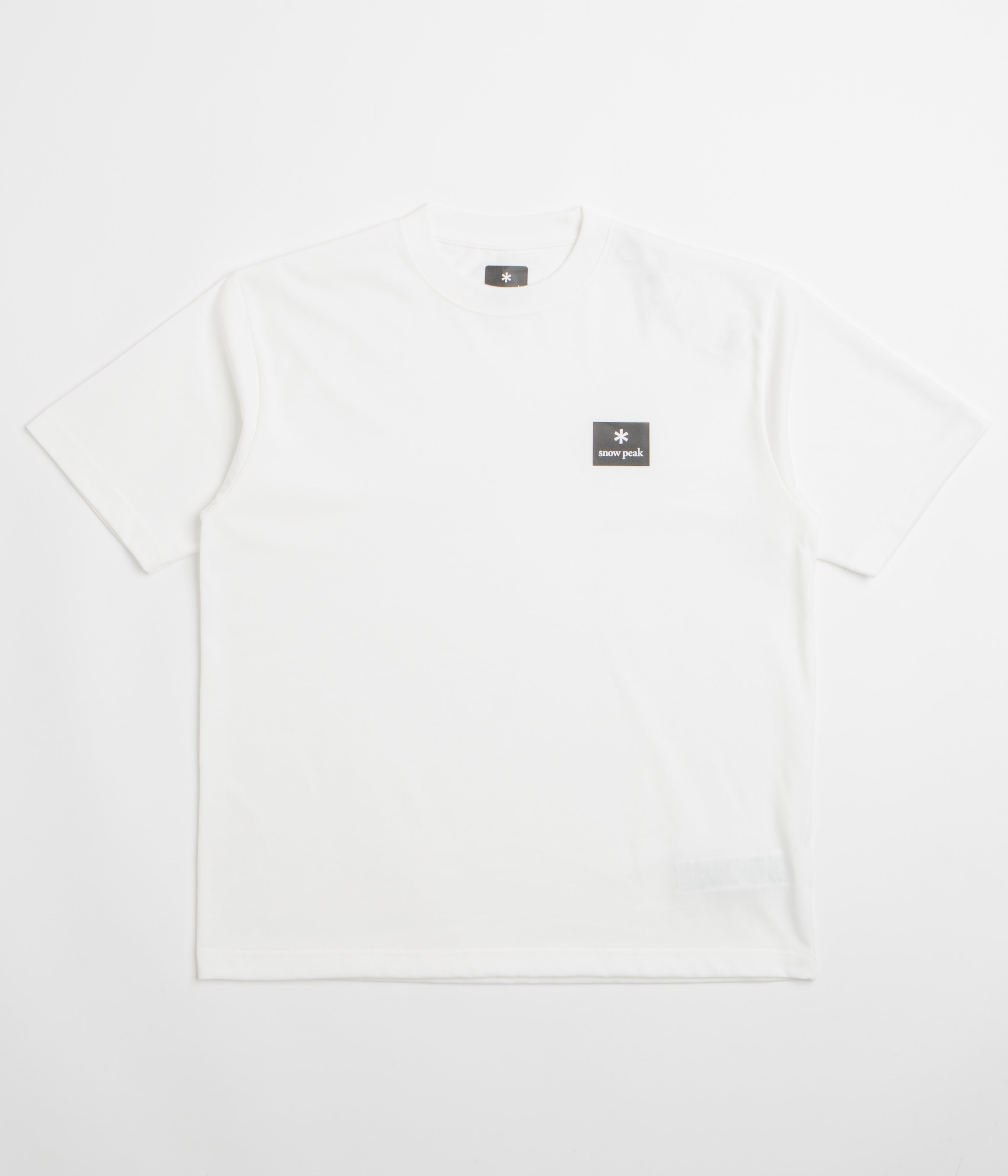 Snow Peak NSD Square Logo T-Shirt - Off White