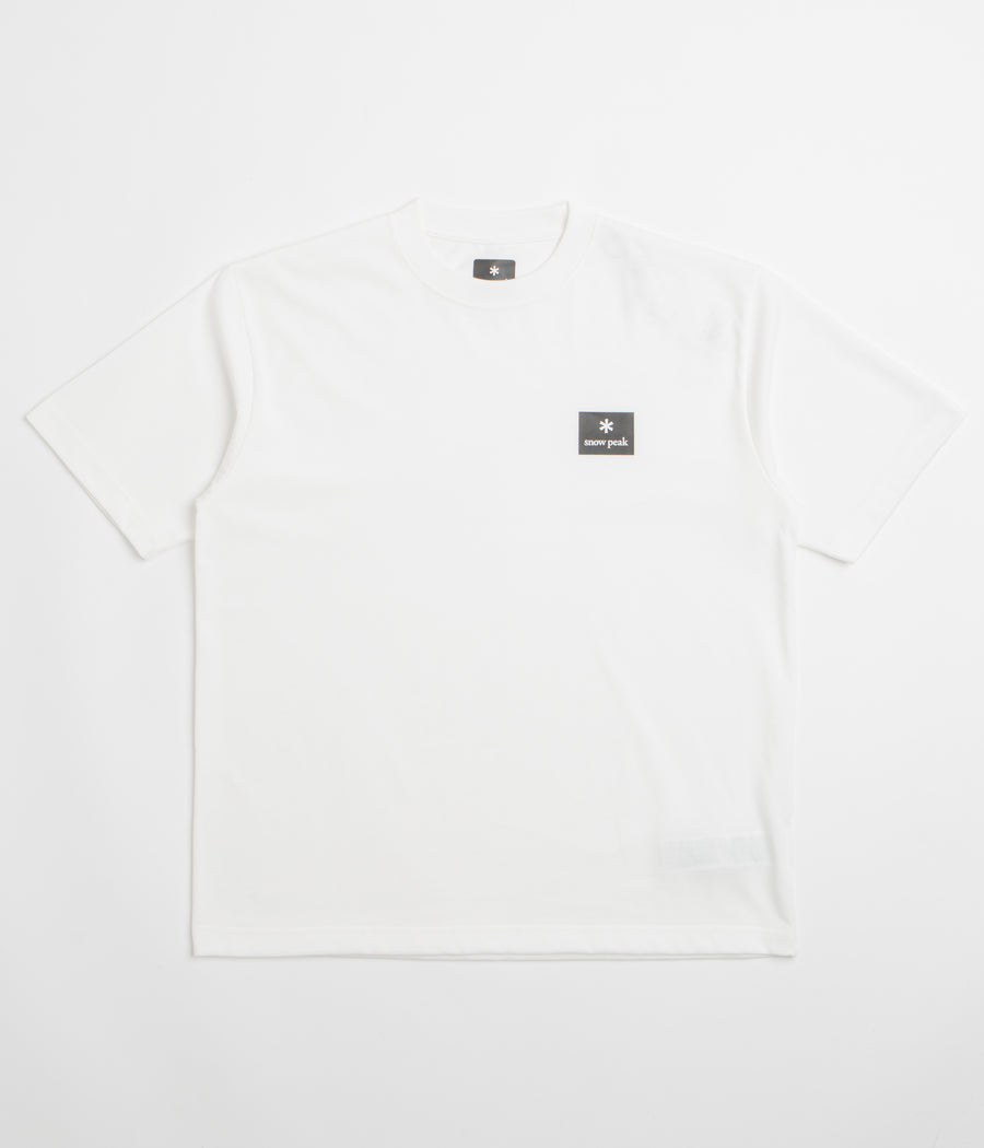 Snow Peak NSD Square Logo T-Shirt - Off White