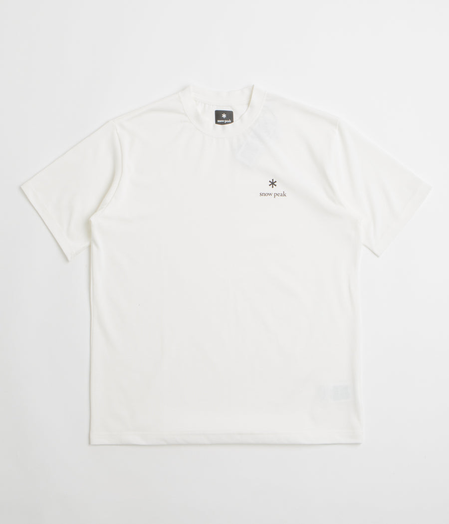 Snow Peak NSD Logo T-Shirt in Off White