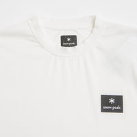 Snow Peak NSD Square Logo T-Shirt in Off White thumbnail