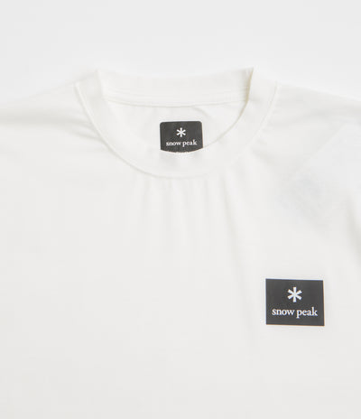Snow Peak NSD Square Logo T-Shirt in Off White