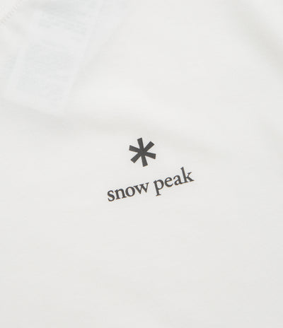 Snow Peak NSD Logo T-Shirt in Off White