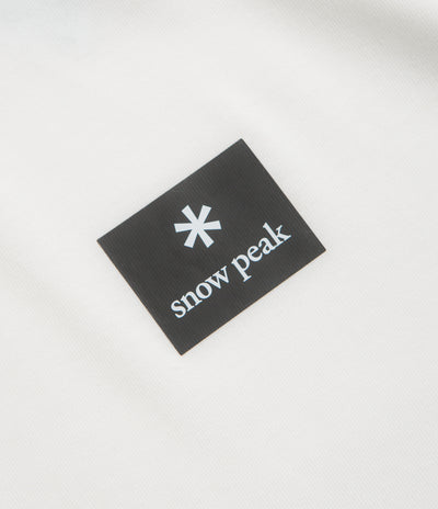 Snow Peak NSD Square Logo T-Shirt in Off White