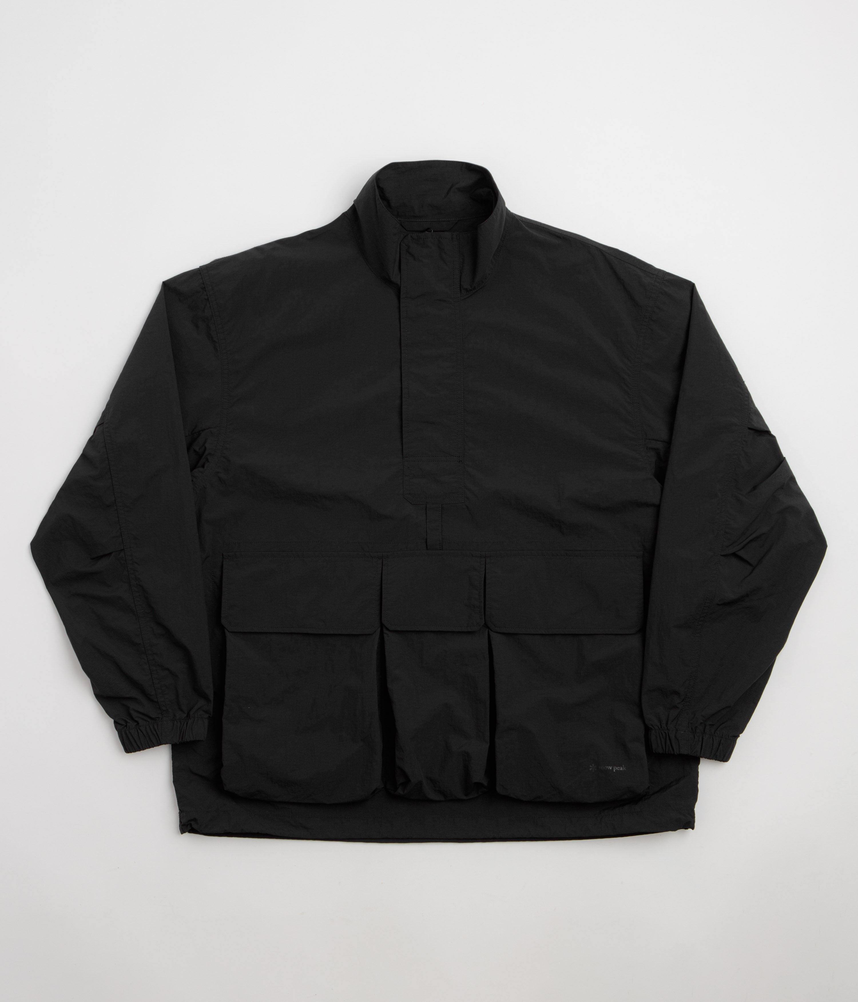 Snow Peak Nylon Double Rip Anorak - Black