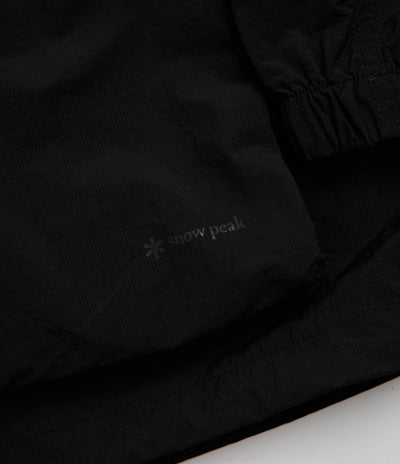 Snow Peak Nylon Double Rip Anorak - Black