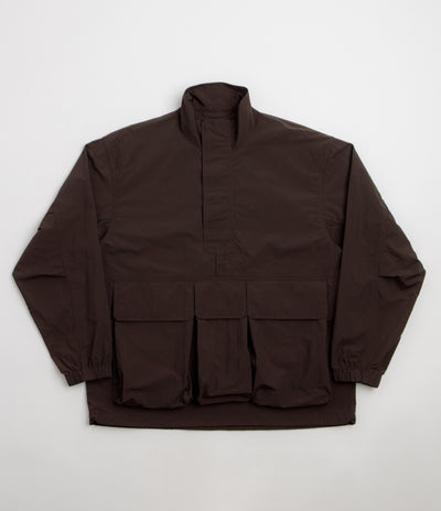 Snow Peak Nylon Double Rip Anorak - Dark Brown