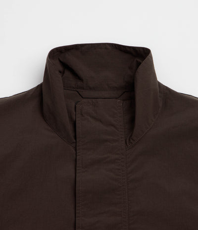 Snow Peak Nylon Double Rip Anorak - Dark Brown