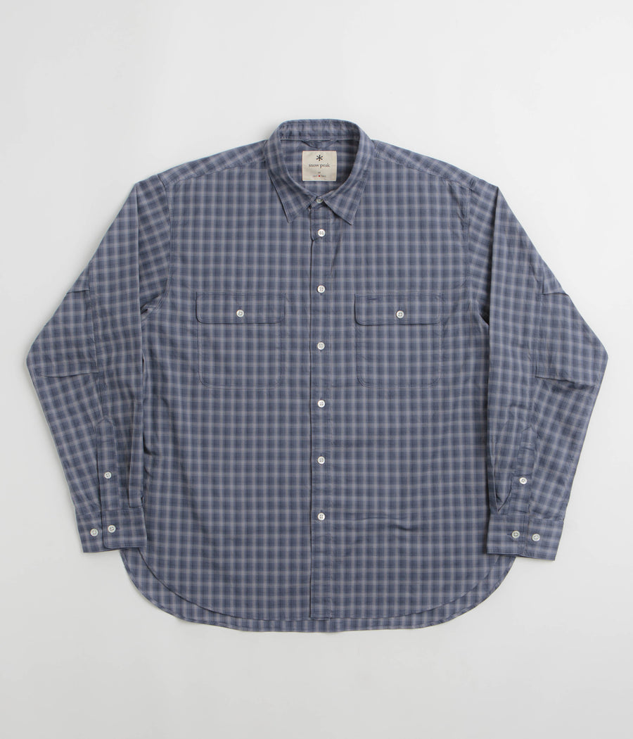 Snow Peak Ombre Check Shirt in Blue